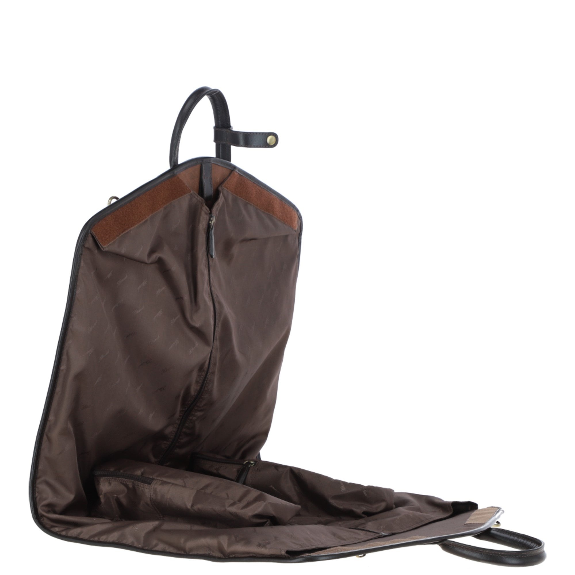 Mens Leather Suit Carrier Oily Brown : Curtis