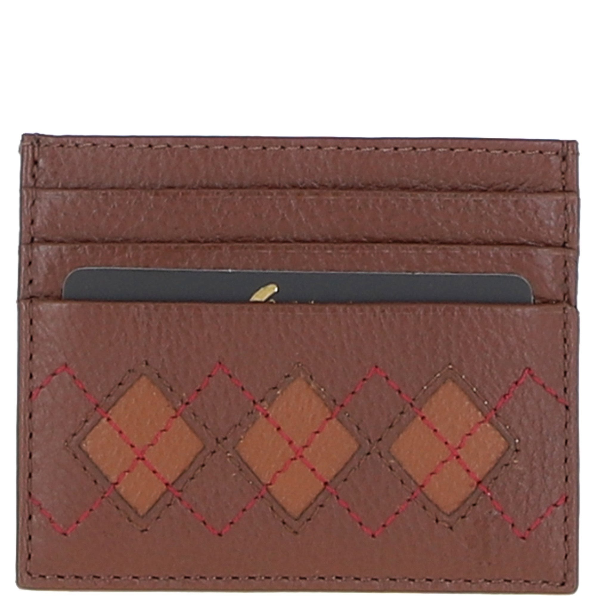 Gabicci Leather Card Holder Tan: GB-139-AC