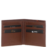 Men's Leather Classic 8 Card Billfold Wallet Tan: GB-156-AC