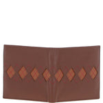 Men's Leather Classic 8 Card Billfold Wallet Tan: GB-156-AC