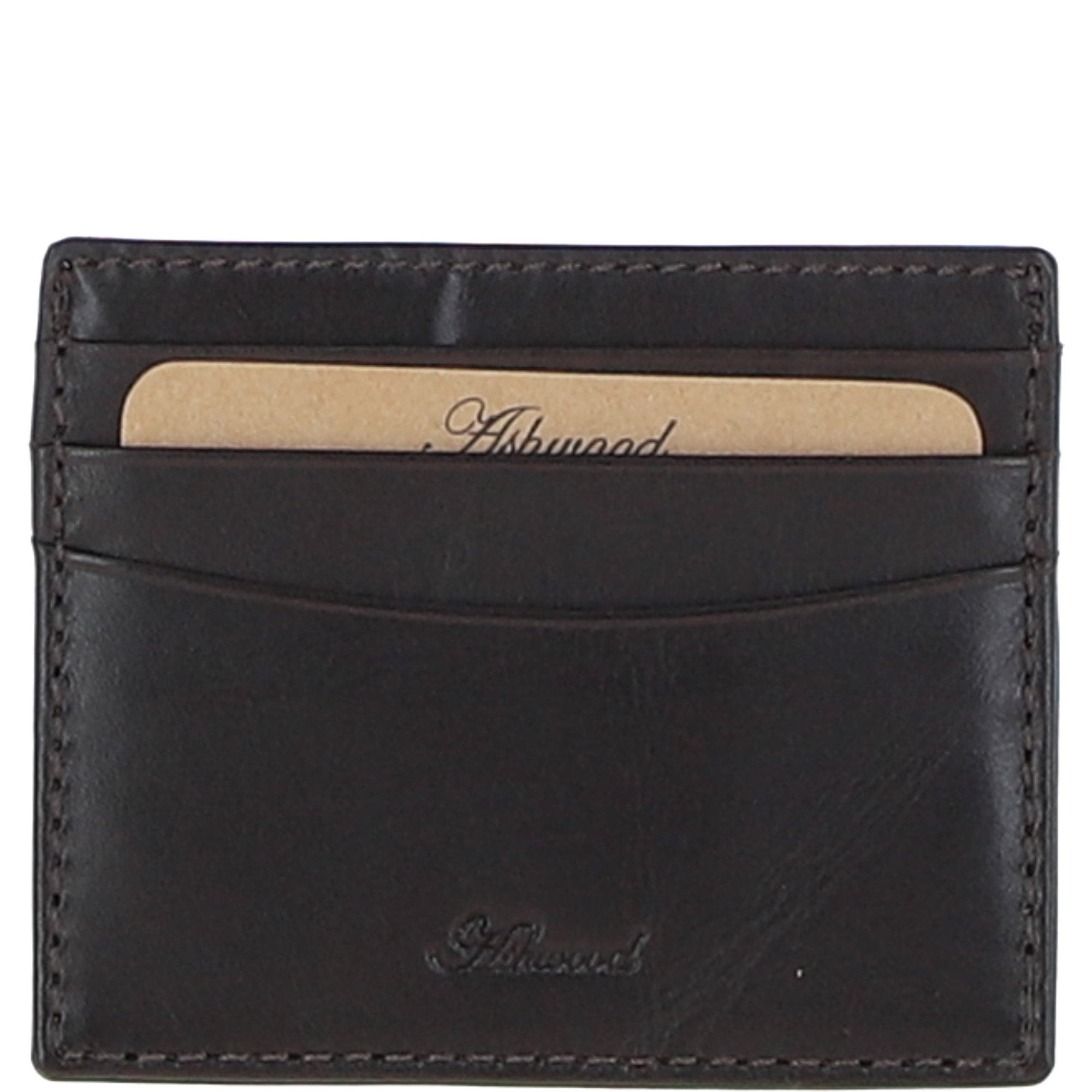 Leather Passport Cover & Card Holder Gift Set Brown: GS-1280