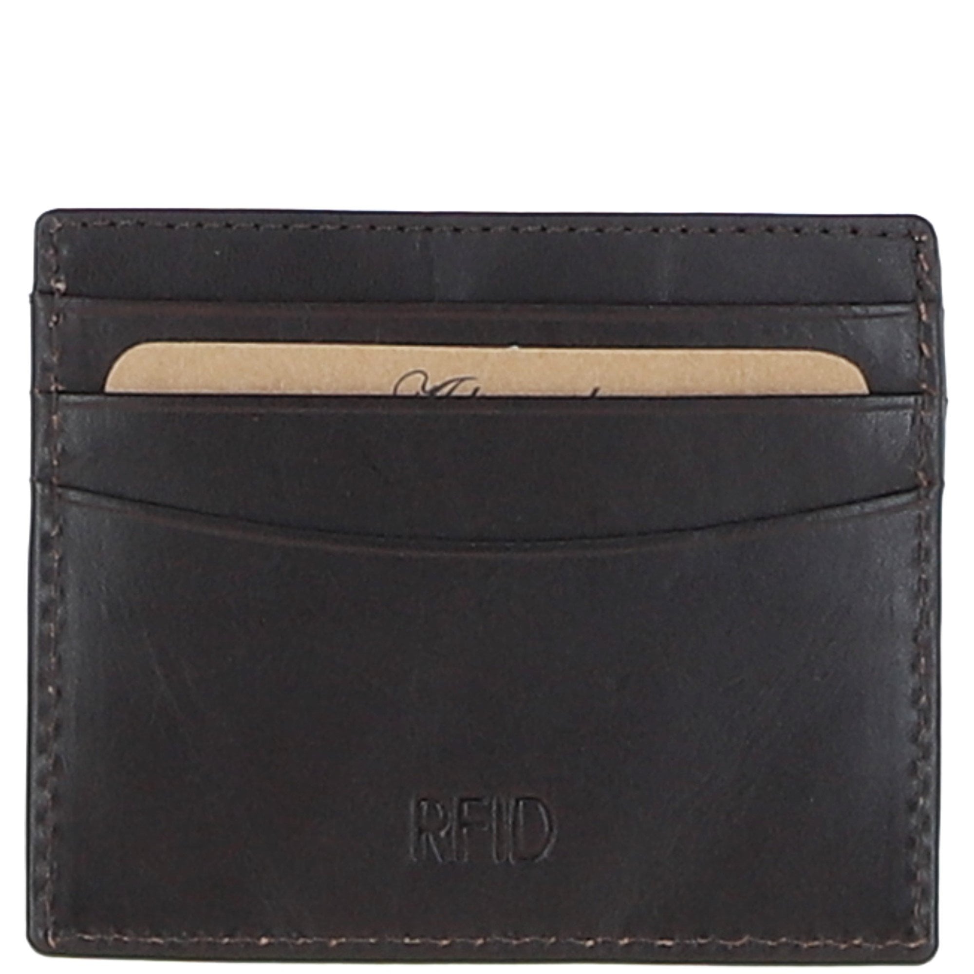 Leather Passport Cover & Card Holder Gift Set Brown: GS-1280