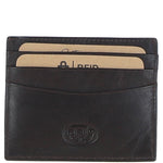Men's Leather Card Holder & Key Ring Gift Set Brown: GS-1234