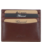 Men's Leather Card Holder & Key Ring Gift Set Chestnut: GS-1234