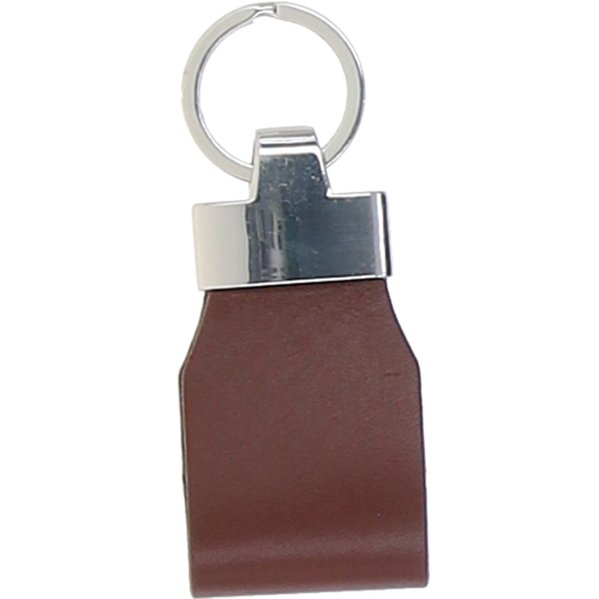 Men's Leather Card Holder & Key Ring Gift Set Chestnut: GS-1234