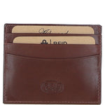 Men's Leather Card Holder & Key Ring Gift Set Chestnut: GS-1234