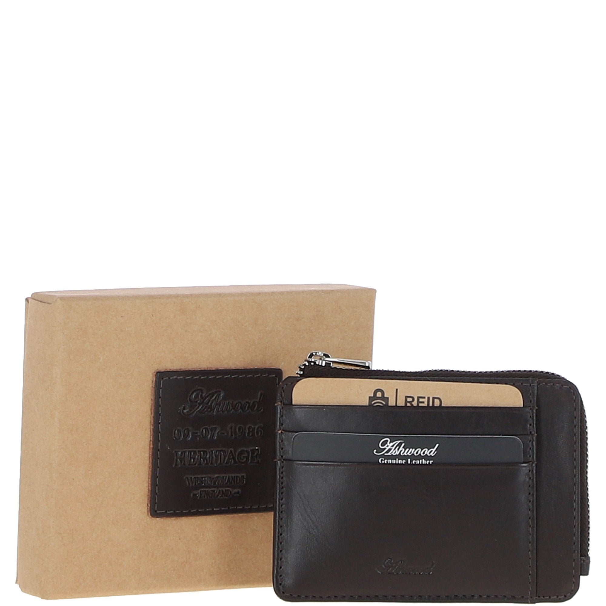 Leather Card Holder Brown: 1275-VT