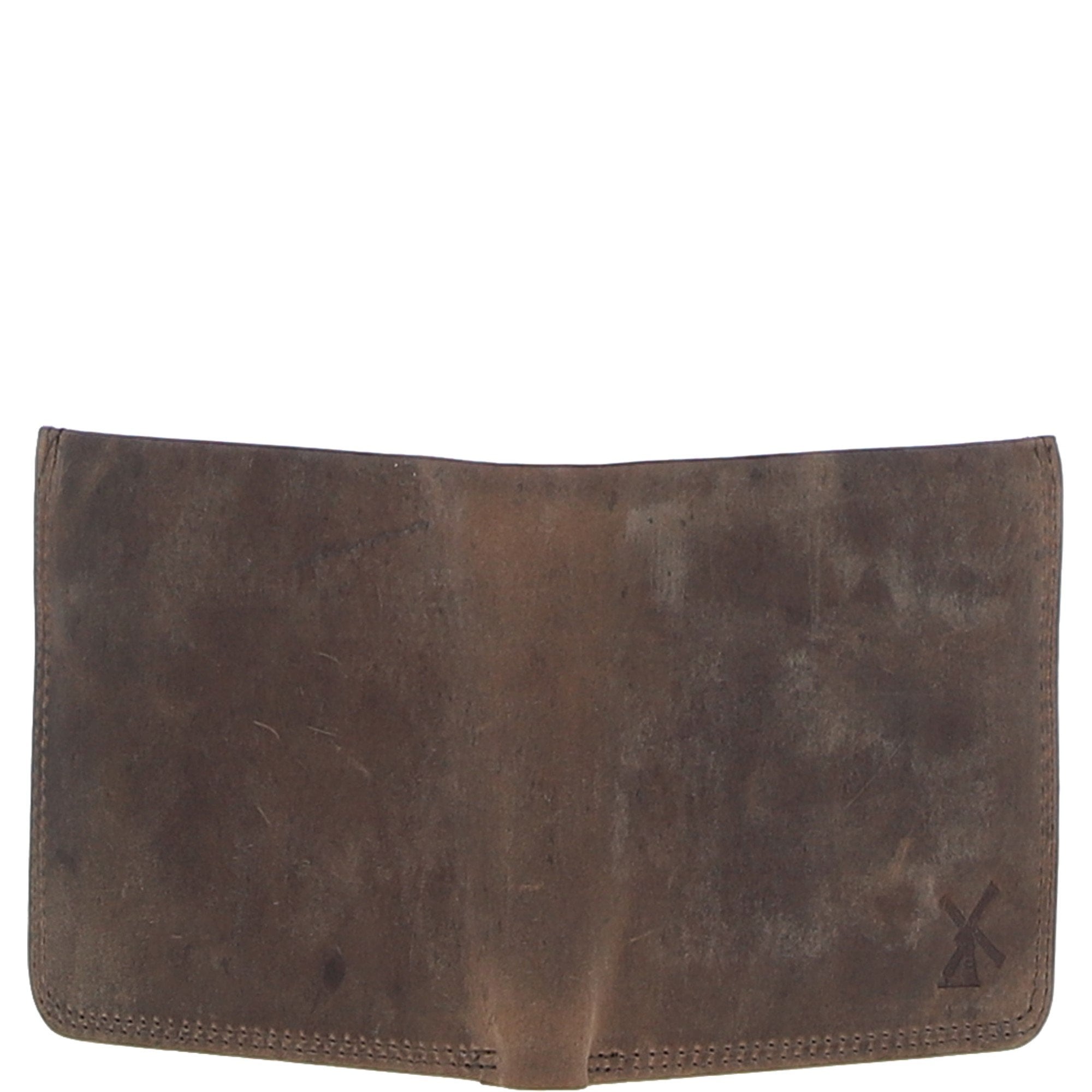 Men's Leather Classic 8 Card Billfold Wallet Mud/black: FEN-551