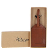 Leather Travel Luggage Tag Tan: 5996
