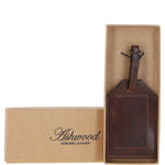 Leather Travel Luggage Tag Brandy: 5996