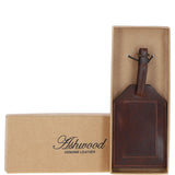 Leather Travel Luggage Tag Brandy: 5996