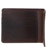 Luxury Slim 3 Card Leather Wallet Brandy :  5991