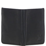 Leather Classic 6 Card Billfold  Wallet Black/mud: FEN-556
