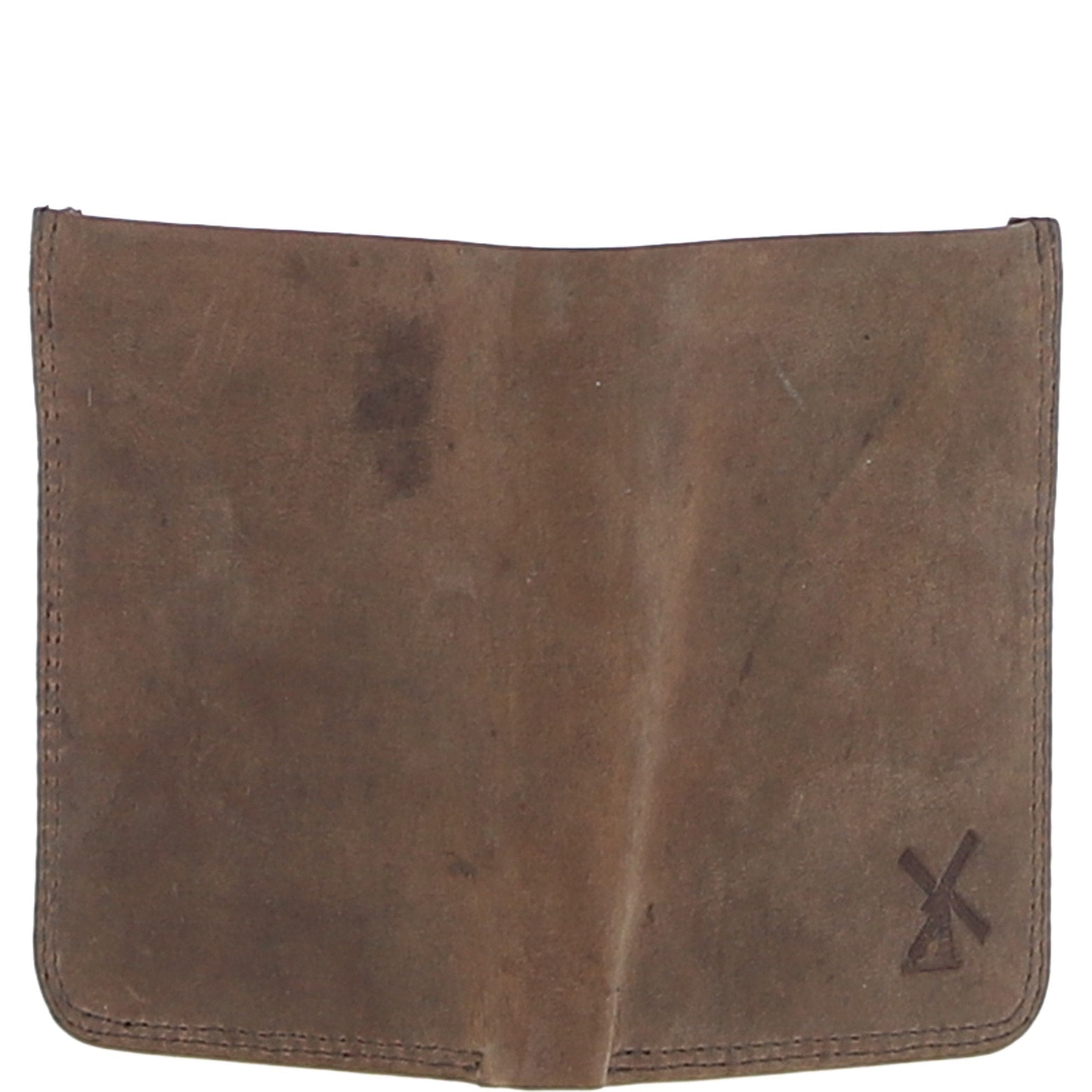 Leather Classic 6 Card Billfold  Wallet Mud/black: FEN-556