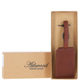 Leather Travel Luggage Tag Tan : Stratford l tag