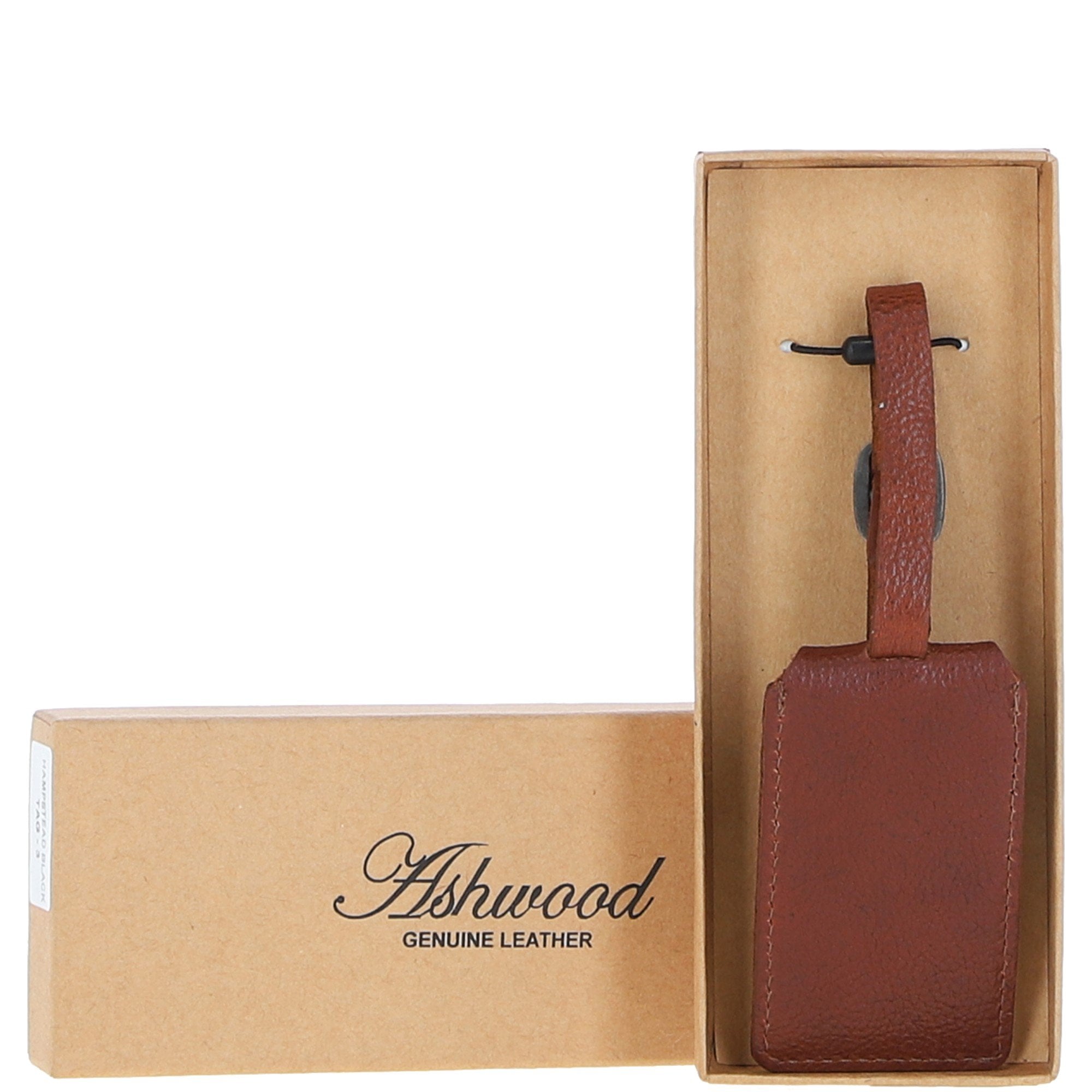 Leather Travel Luggage Tag Tan : Stratford l tag