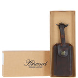 Leather Travel Luggage Tag Brown: merylebone tag 5