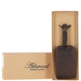 Leather Travel Luggage Tag Brown: merylebone tag 5