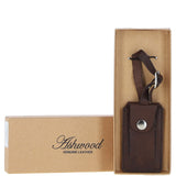 Leather Travel Luggage Tag Brown : Kingston