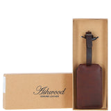 Leather Travel Luggage Tag Tan : Highbury tag 6