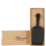 Leather Travel Luggage Tag Black: hampsted tag 3