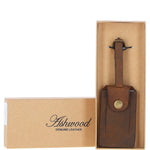 Leather Travel Luggage Tag Tan : Antico tag 1