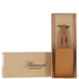 Leather Travel Luggage Tag Tan : Windermere l tag