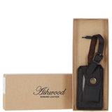 Leather Travel Luggage Tag Brown: shoredicth l tag