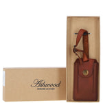 Leather Travel Luggage Tag Tan: shoredicth l tag