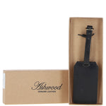 Leather Travel Luggage Tag Vt Black  :Poh-1546