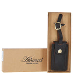 Leather Travel Luggage Tag Tt Brown  :Poh-1546
