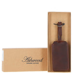 Leather Travel Luggage Tag Tan : Hampstead tag 4