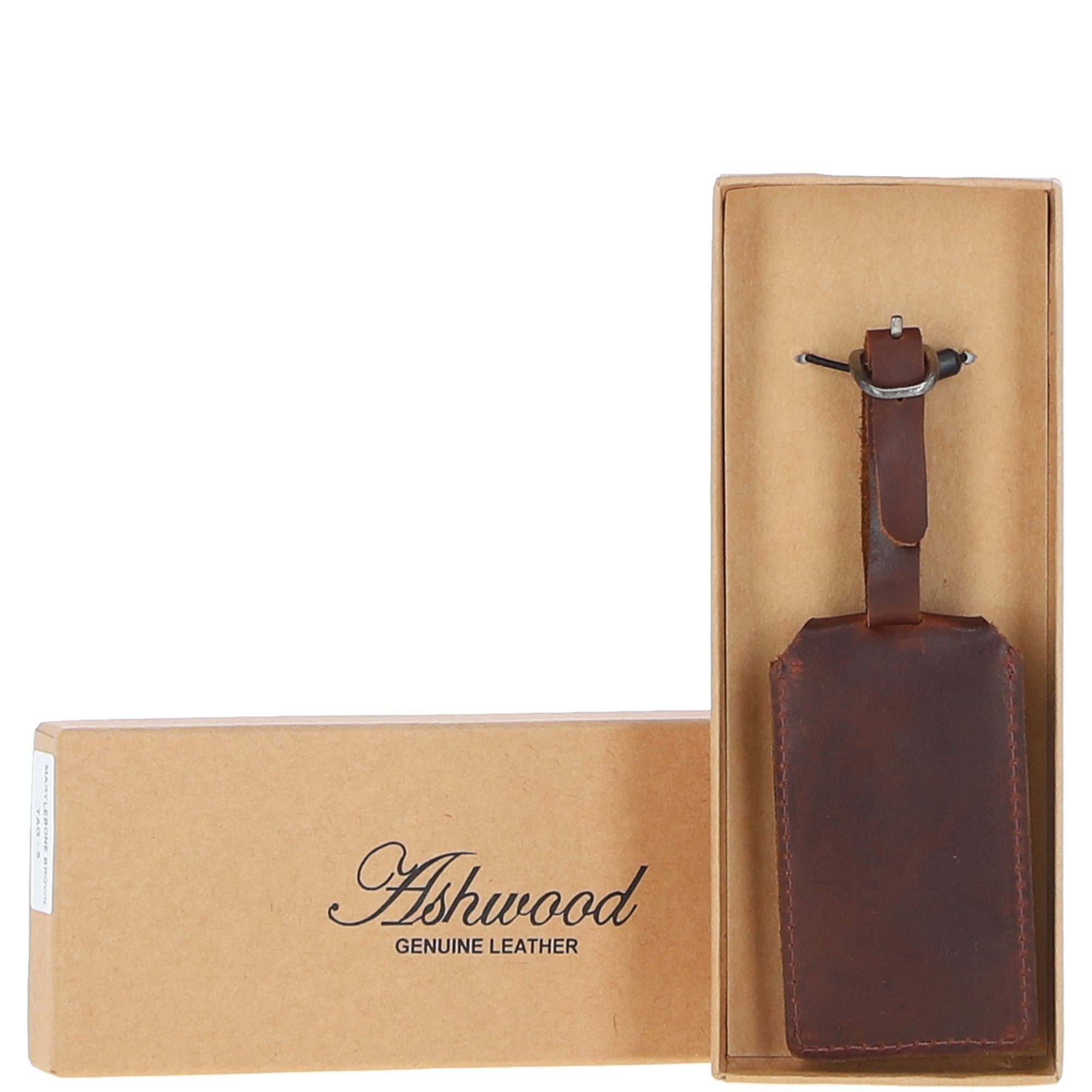 Leather Travel Luggage Tag Tan : Hampstead tag 4