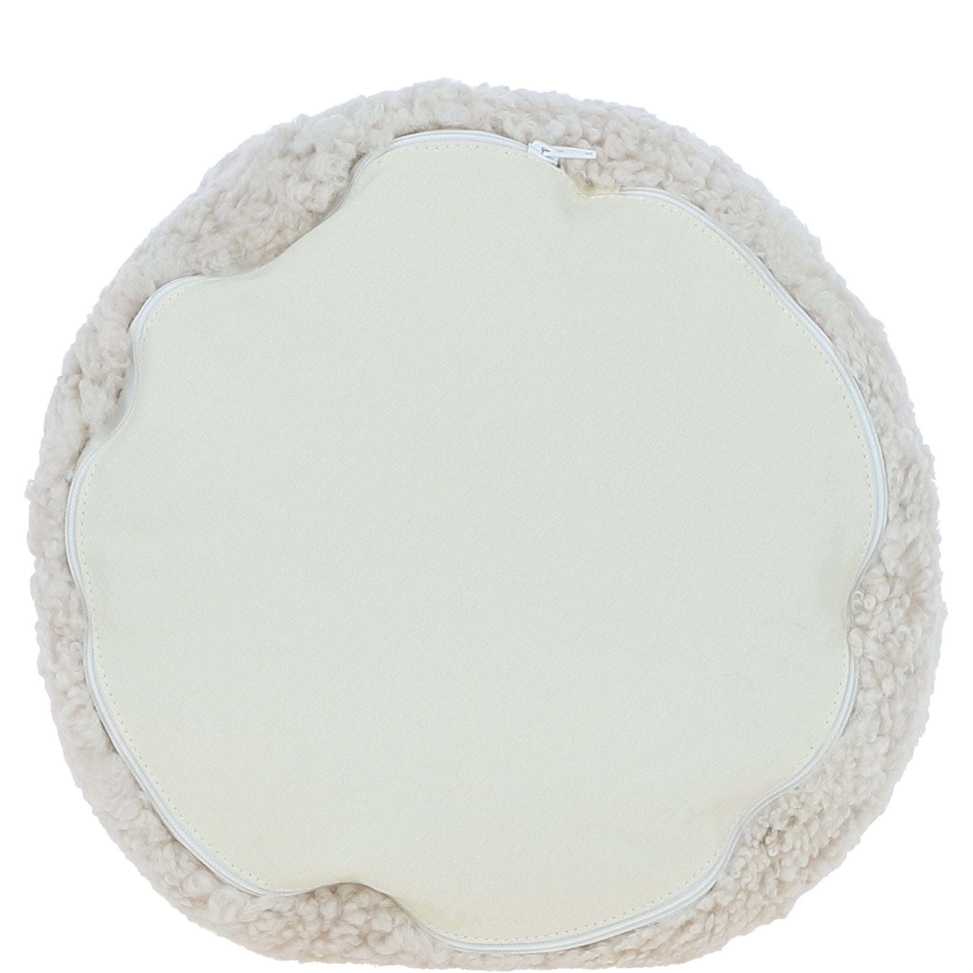 Fenland Sheepskin Pouffe Stool Natural: FF-POUFFE