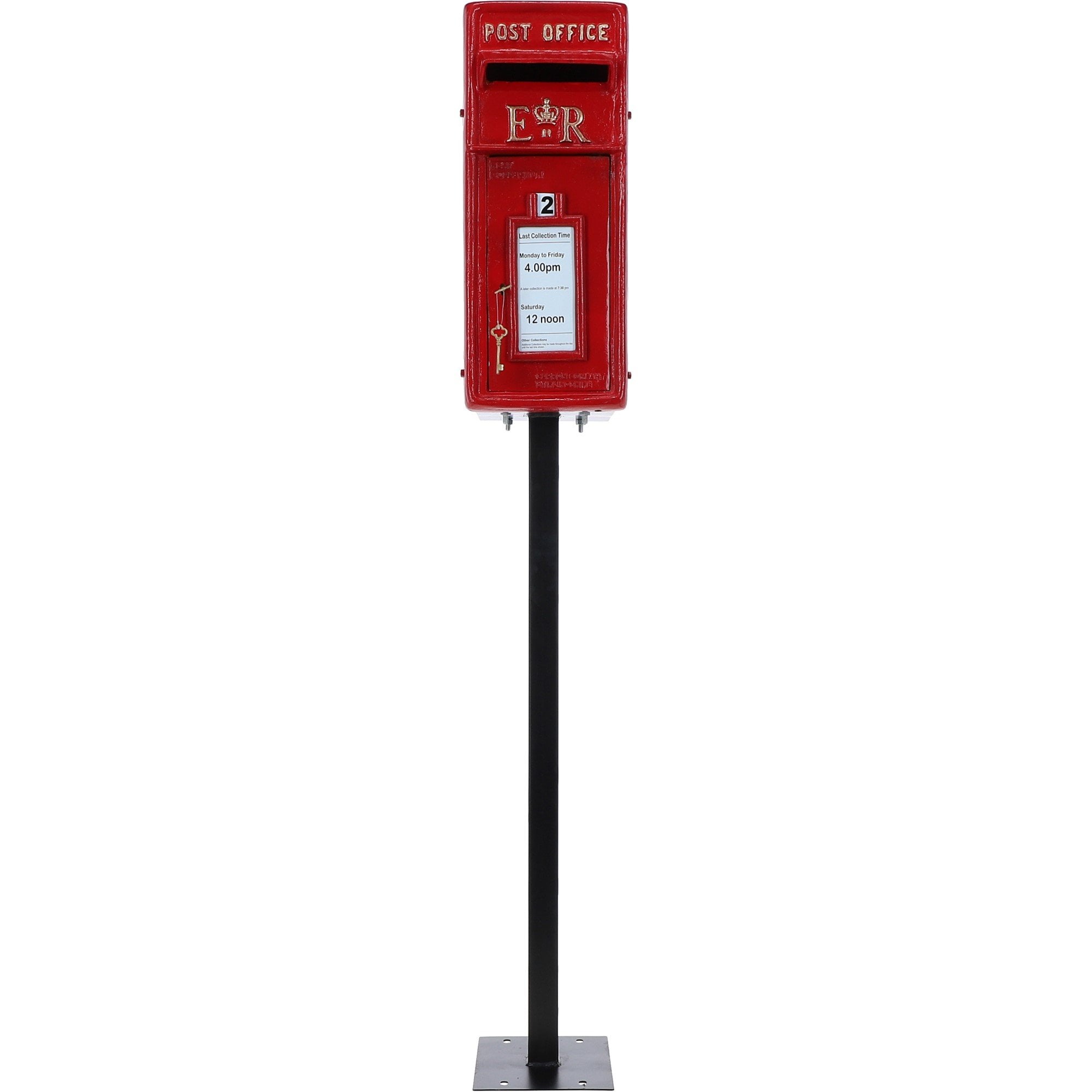 Royal Mail ER Mailbox Metallic Floor Stand: DI-3729