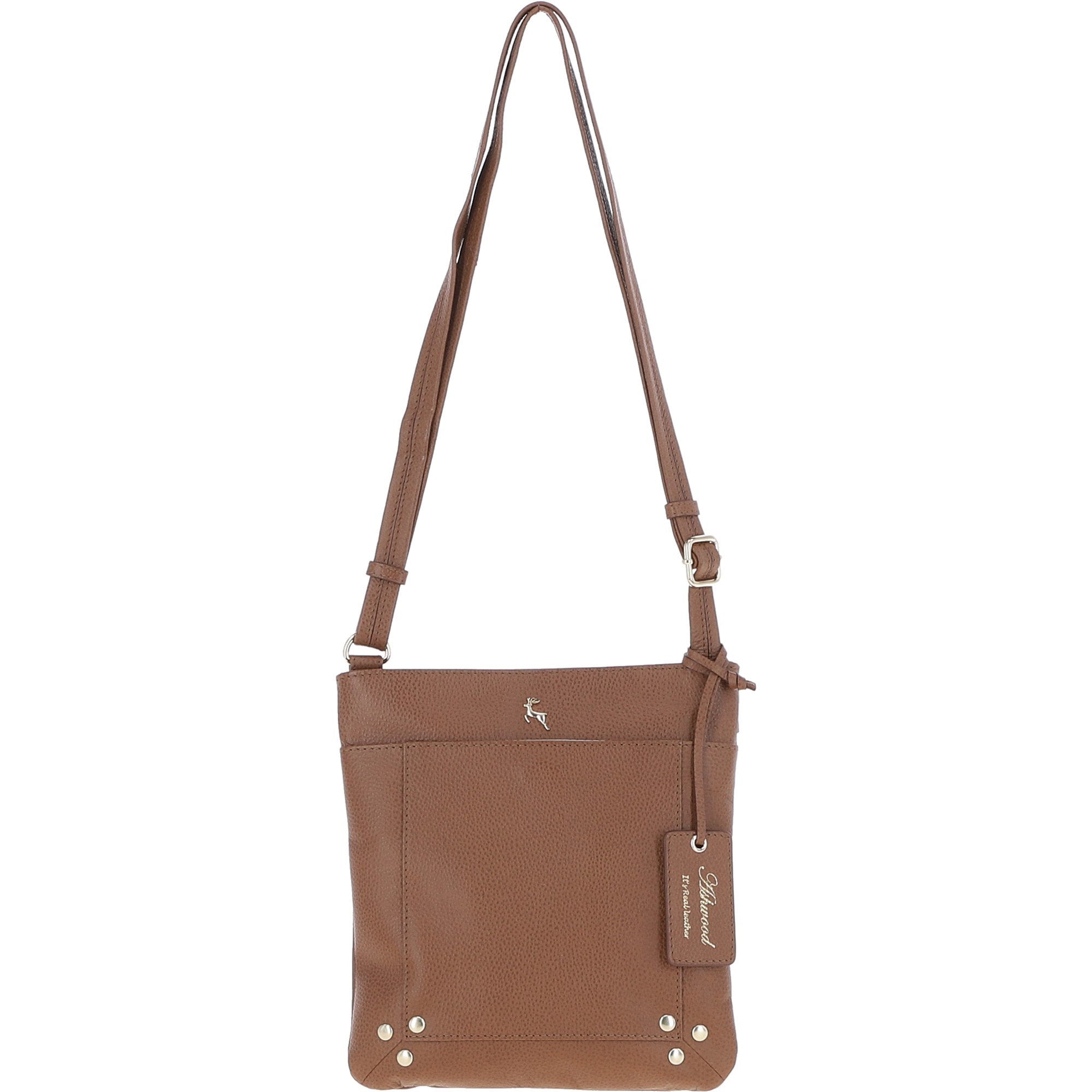 XSpirit' Leather Crossbody Bag Tan: 63033/CB4