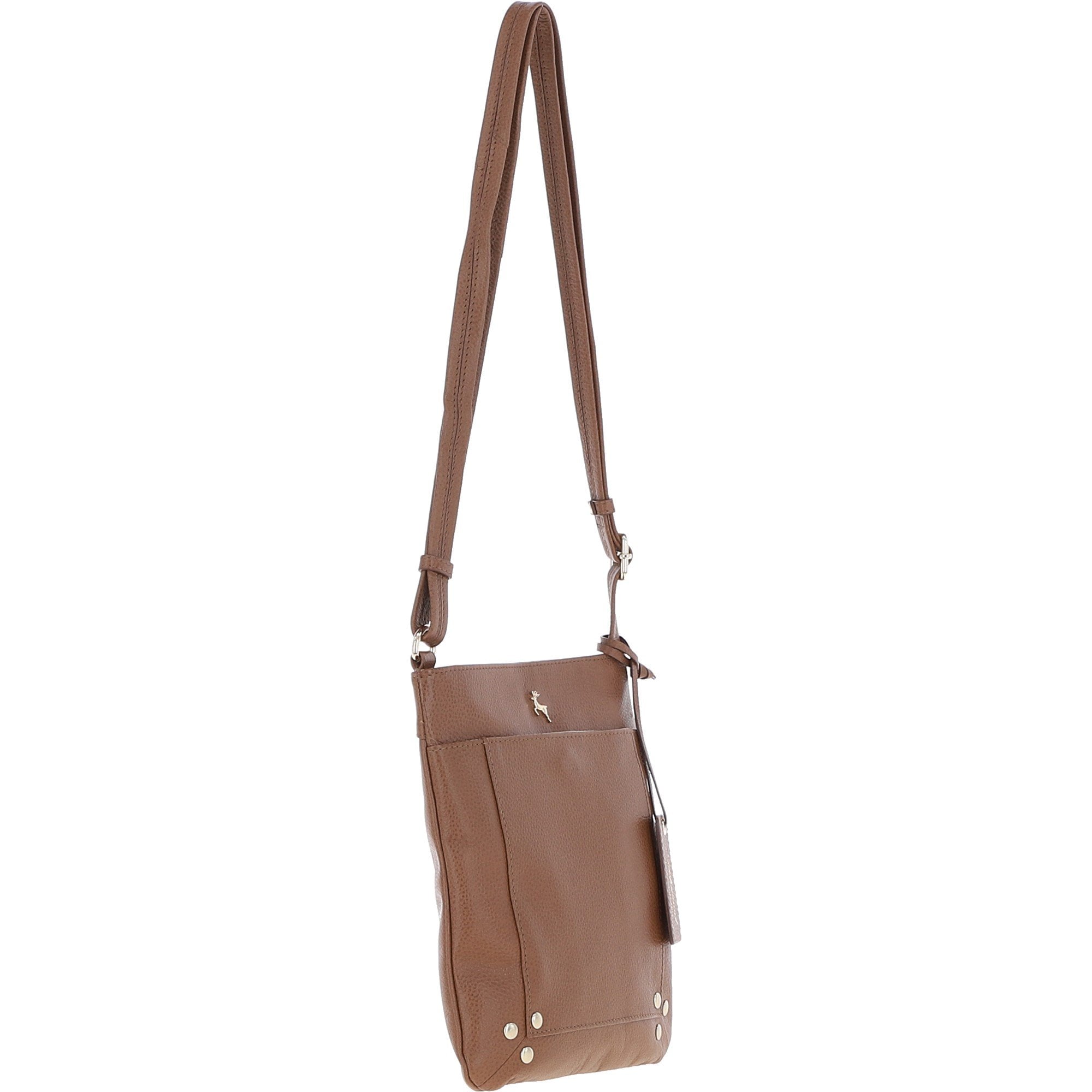 XSpirit' Leather Crossbody Bag Tan: 63033/CB4