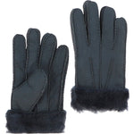 Mens Leather Sheepskin Gloves Grey: DB905