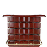 Exquisite Leather Bar Counter Chestnut: tbz1uco641