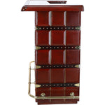 Exquisite Leather Bar Counter Chestnut: tbz1uco641