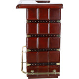 Exquisite Leather Bar Counter Chestnut: tbz1uco641
