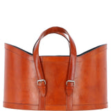 Ashwood Leather Magazine Basket Tan : agc67