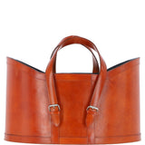 Ashwood Leather Magazine Basket Tan : agc67
