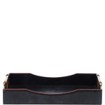 Luxury Rectangular Leather Tray Navy: TBZ1UC611
