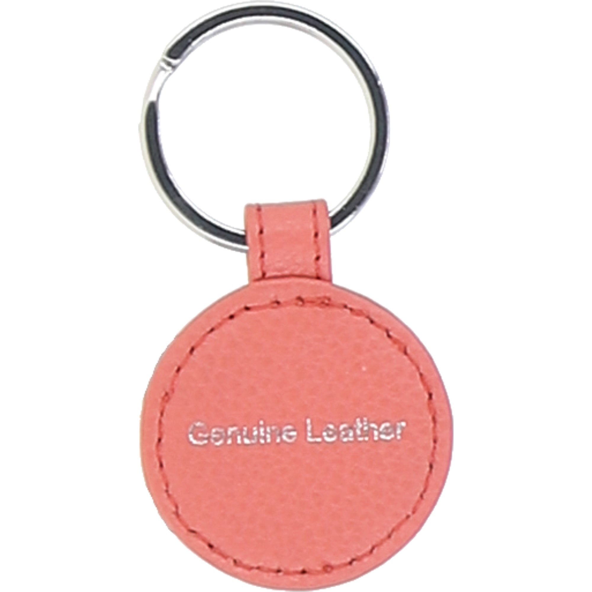 Leather Card Holder with Mirror & Key Ring Gift Set Coral :slg-31243
