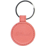 Leather Card Holder with Mirror & Key Ring Gift Set Coral :slg-31243