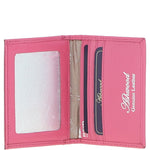 Leather Card Holder with Mirror & Key Ring Gift Set Rose Pink :slg-31243