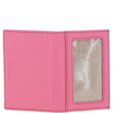 Leather Card Holder with Mirror & Key Ring Gift Set Rose Pink :slg-31243