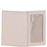 Leather Card Holder with Mirror & Key Ring Gift Set Blush :slg-31243