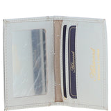 Leather Card Holder with Mirror & Key Ring Gift Set Ice Grey :slg-31243